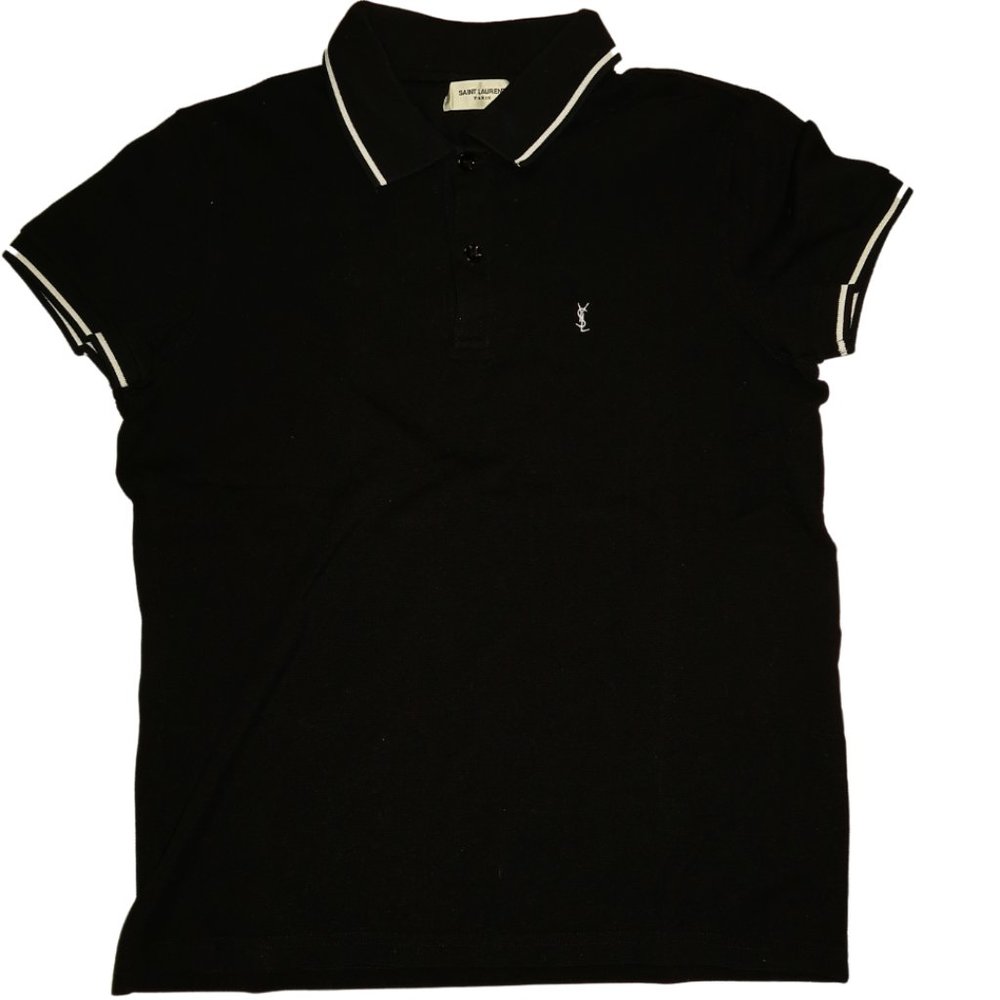 Yves Saint Laurent 2014 Mens Crew Neck Polo Shirt - Pre-Owned Size Small